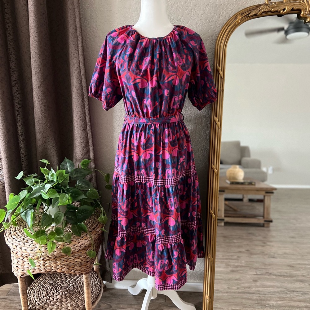 Oliphant Tuckernuck Puff Sleeve Maxi Dress